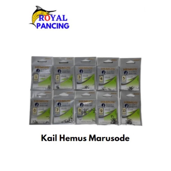 Kail Pancing HEMUS MARUSODE (lobang, tipe kecil) tajam