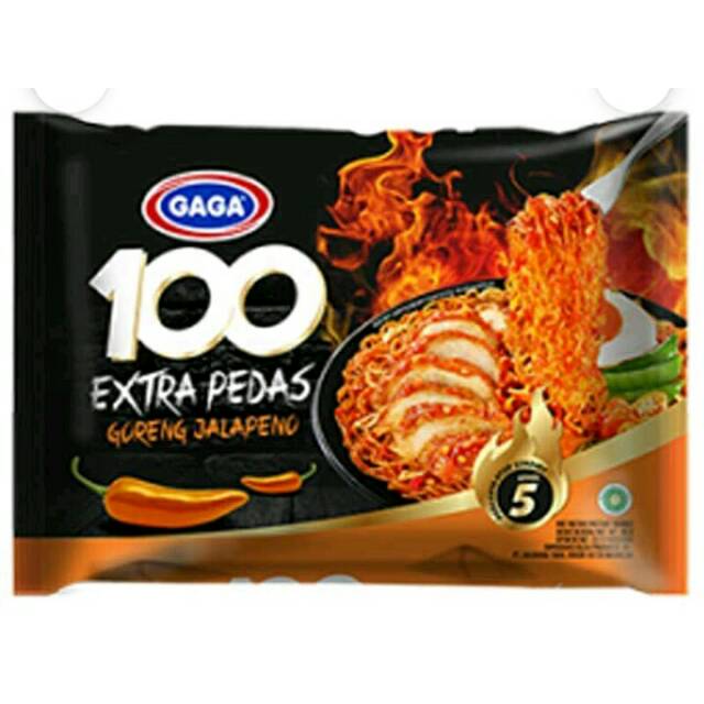 

Gaga 100 mi goreng extra pedas jalapeno 85g