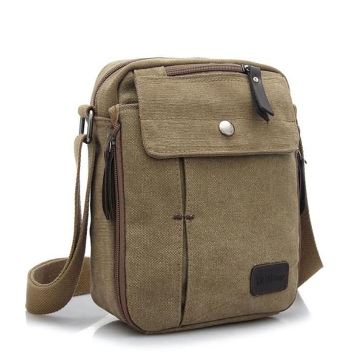 Tas wesbek pria/Tas pinggang pria/tas wesbek keren Tas pria canvas import mens travel bag canv 67UBD