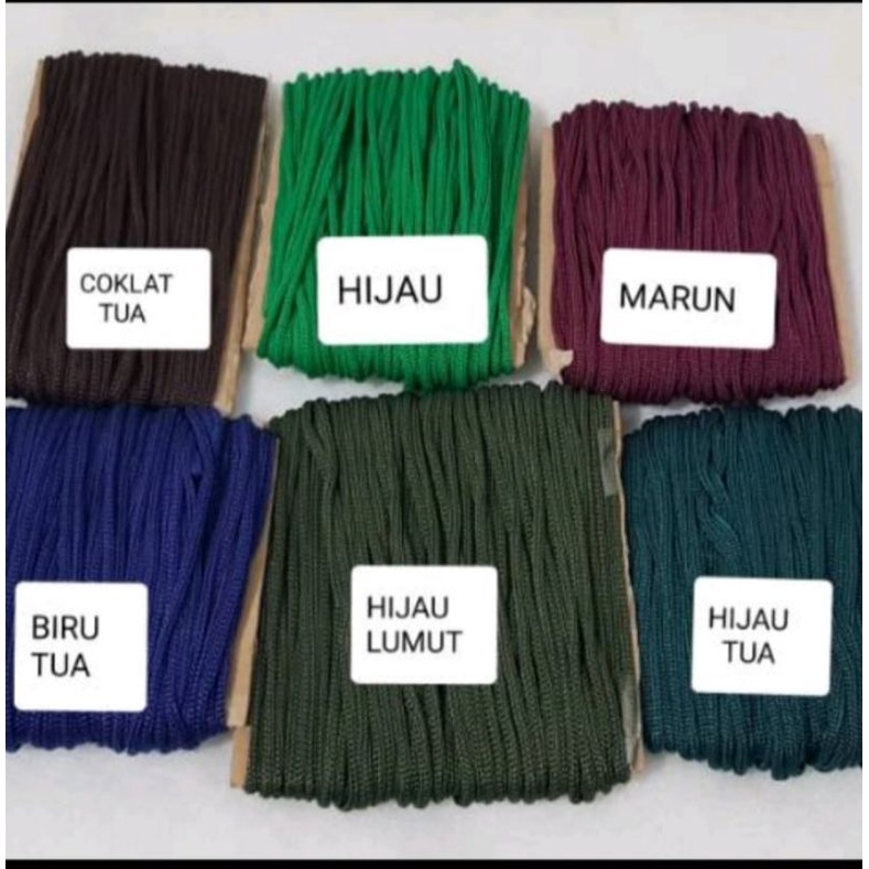 TALI KUR POLYESTER DIAMETER 3MM ( 2B ) HARGA UNTUK 25 METER