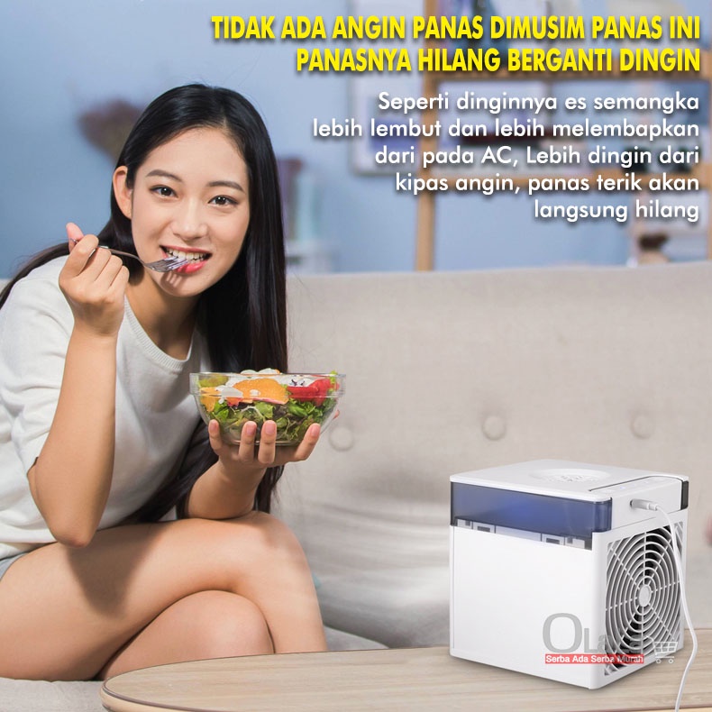 AC MINI PORTABLE AIR COOLER MINI FAN STERILLISASI UV FZ-1313