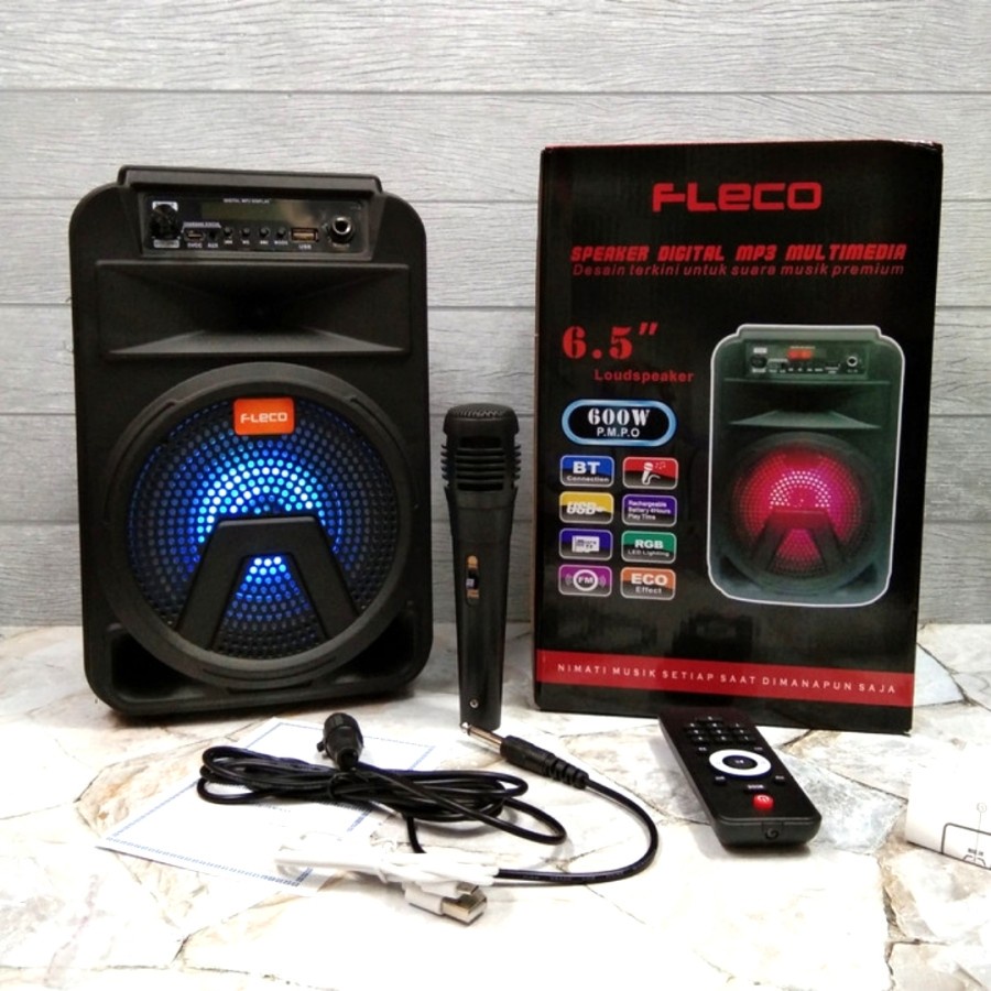 COD SPEAKER BLUETOOTH FLECO 6'5 INCH F-3363/F-3362 PLUS MIC KARAOKE X-BASS//SPEAKER KARAOKE//SPEAKER SALON AKTIF X-BASS//SPEAKER WIRELESS