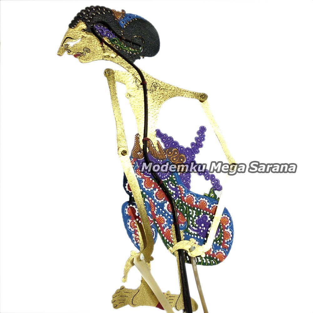 Souvenir Wayang Kulit Mini Caperan Super 20 Cm - Puntadewa Yudhistira