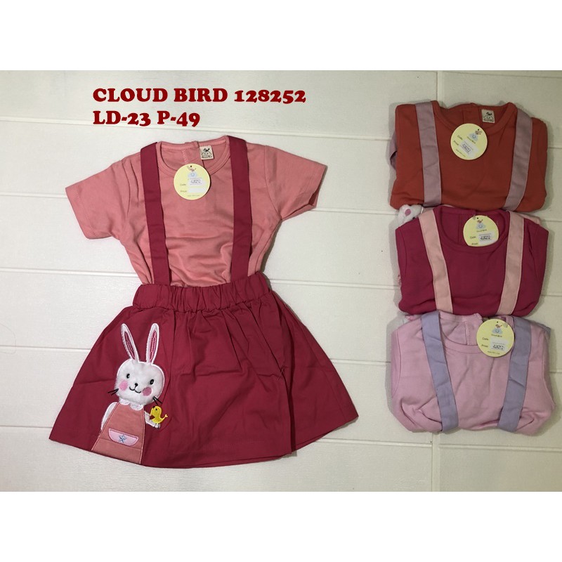 CLOUD BIRD 128252 SETELAN OVERALL KELINCI LUCU ANAK BAYI