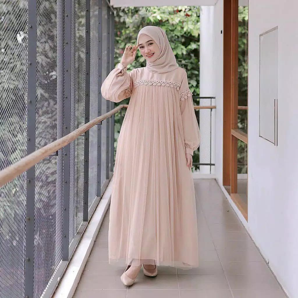 Zoya dress / Maxi nuraini / Gamis Brokat / Gamis Brokat Mewah Elegan / Gamis Wanita Terbaru 2020