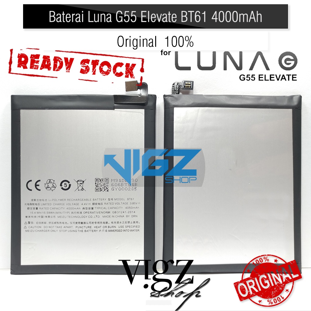 Baterai Battery Luna G55 Elevate BT61 4000mAh Original