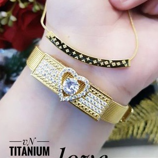 TiTanium set gelang kalung H97