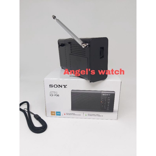 angelswatch radio fm am sony icf-p36 ICF P36 portable radio sony