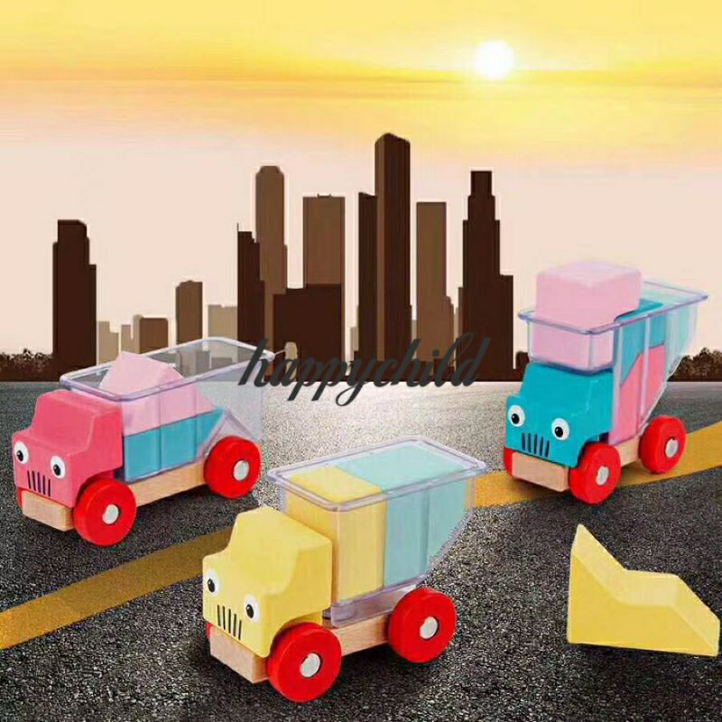 smart games alike assembly toy truck/kaldo mainan edukasi/happychild