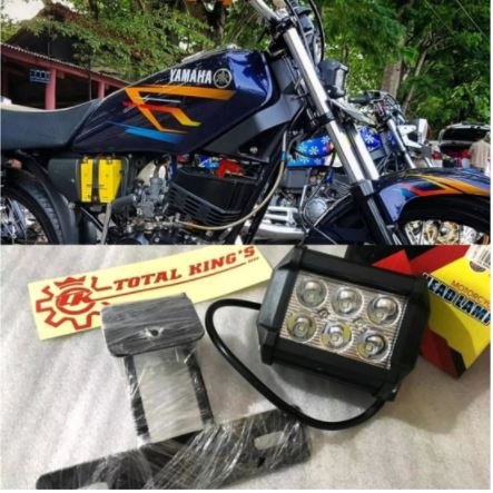 [BAYAR DITEMPAT]Lampu led ICC 6 SISI+BREKET  Variasi  king rx z rx special vixion byson gl REAL PICT