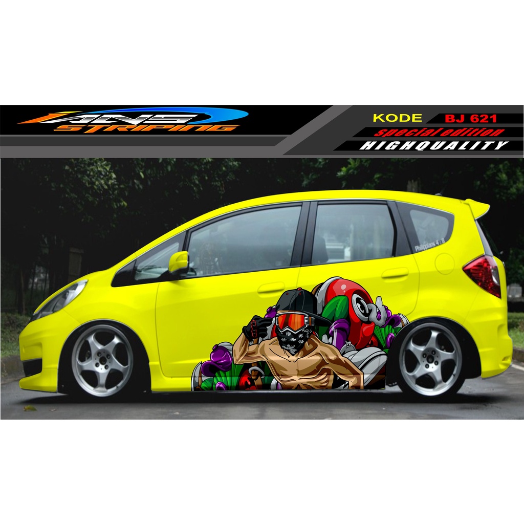 DECAL STICKER MOBIL JAZZ BRIO AVANZA SIGRA YARIS / STIKER VARIASI MOBIL / MODIF STICKER MOBIL 622