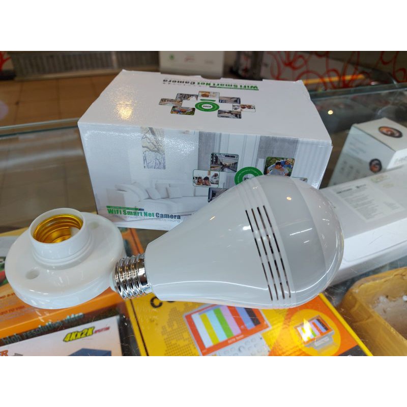 Camera cctv wifi bohlam panaromic 360 derajat cctv ip cam lampu full hd