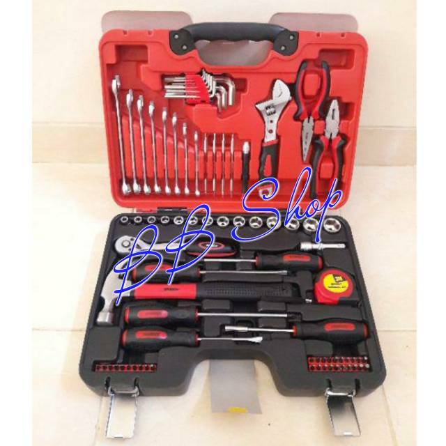 Tool set Krisbow Set Peralatan Mekanik / Tool Kit 78 Buah