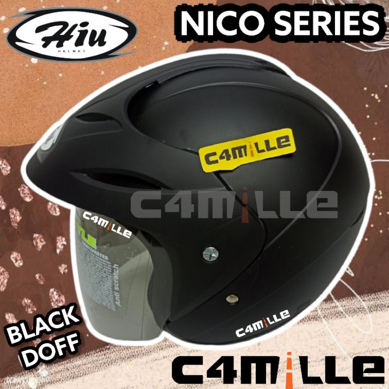 Helm Hiu nico Black Dop