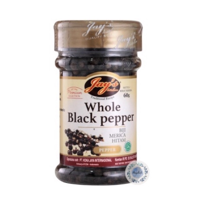 

Jay's Kitchen Whole Black Pepper / Biji Merica Hitam 60gr