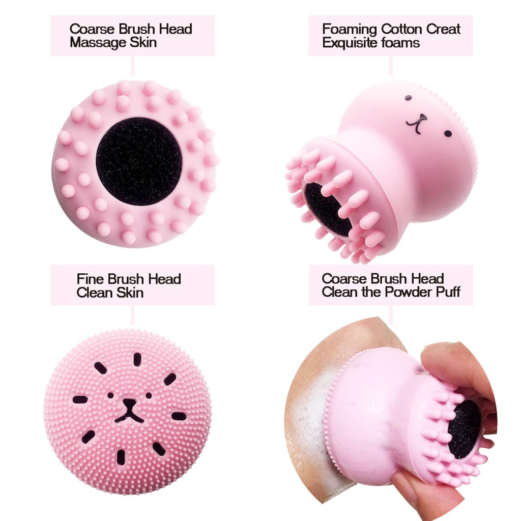 Jellyfish Silicone Brush GIRLSNEED77 Silikon Pencuci Wajah