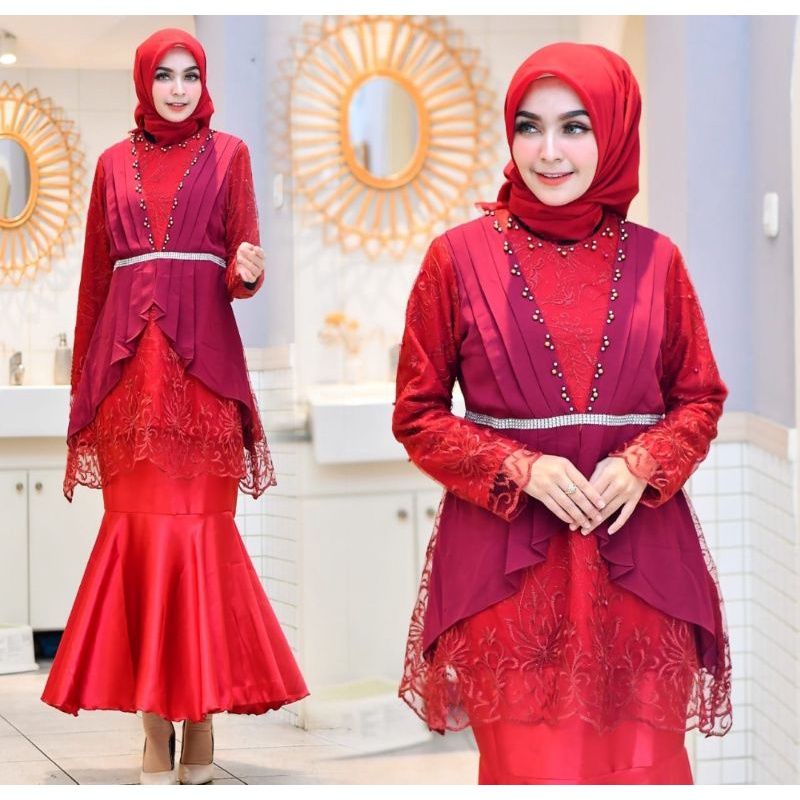 SETELAN KEBAYA TULLE MANAYA/REALPICT KEBAYA MODERN/BY PB