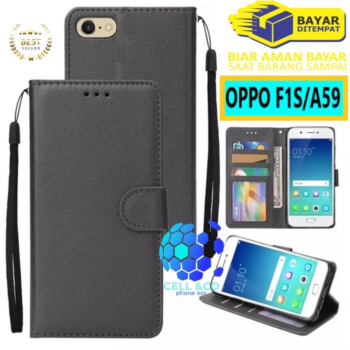 Flip cover OPPO F1S A59 Flip case buka tutup kesing hp casing hp flip case leather wallet