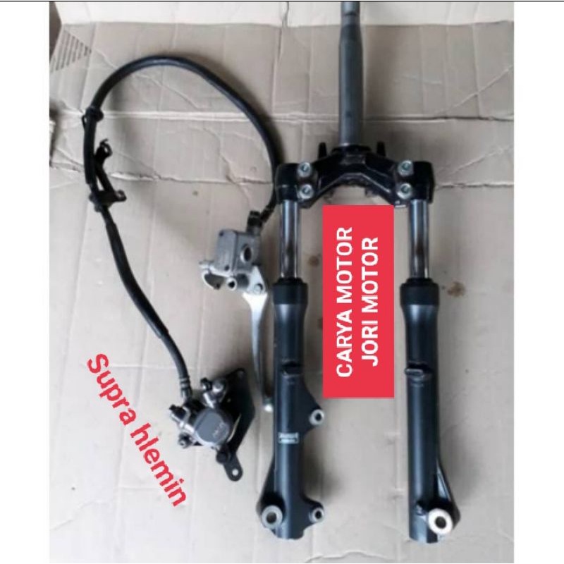 SHOK SHOCKBREAKER DEPAN SET MASTER KALIPER SEGITIGA T FORK HONDA SUPRA X 125 F1 SUPRA X 125 HLEMIN A