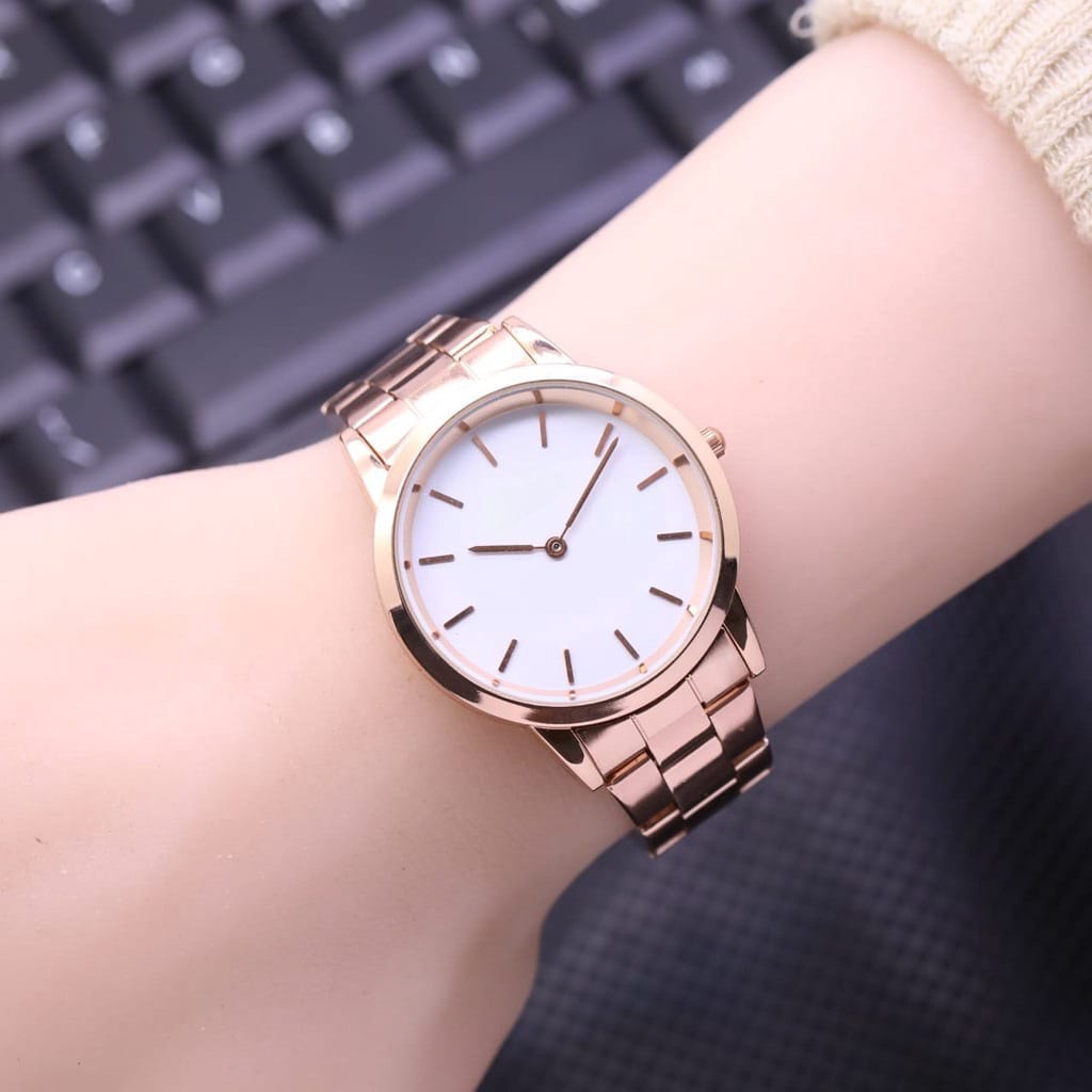 [DG] COD ✔️ Jam Tangan Wanita Harajuku Korea Fashion DWE-22 Strap Rantai