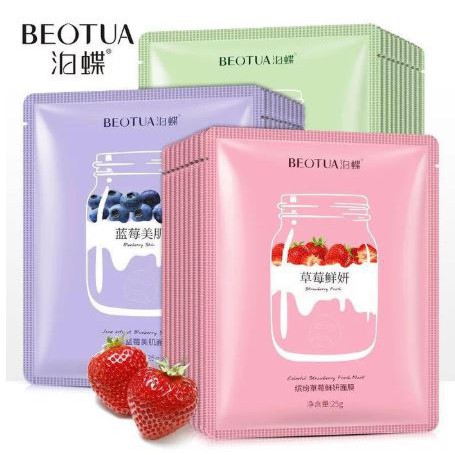 BEOTUA YOGURT FRUIT FACIAL MASK - Beotua / Beo Tua Yogurt Fruit Sheet