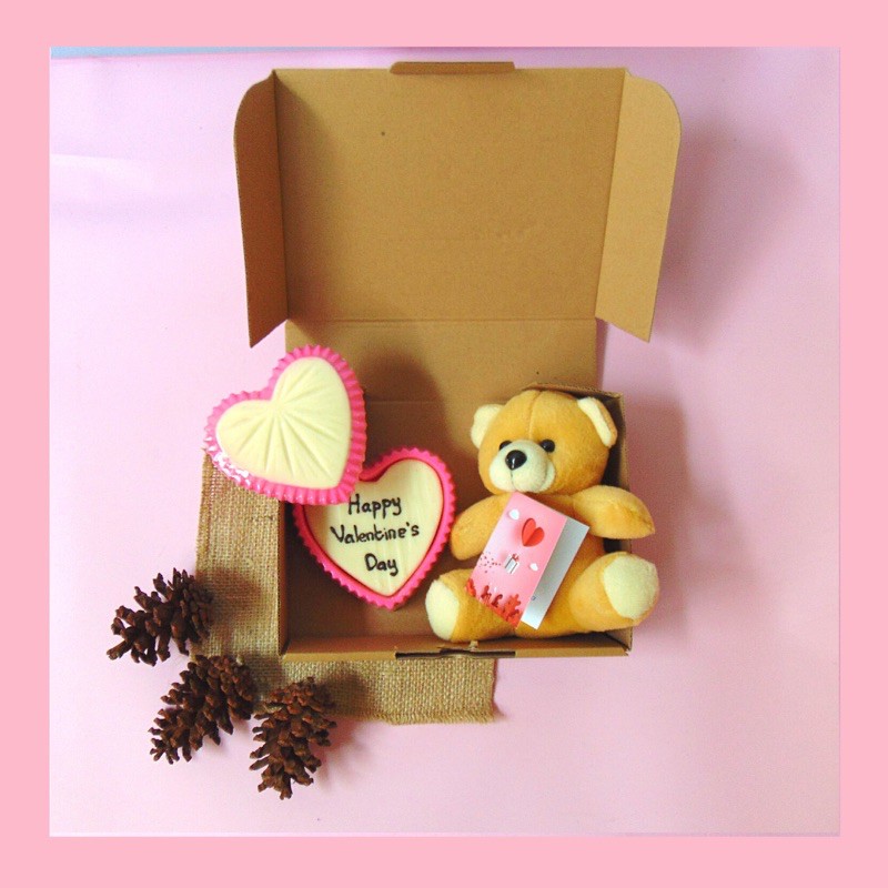 

Cho-Cweet Coklat Valentine SECRET LOVE dan BONEKA Teddy Bear Bisa Custom Tulisan Free Kartu Ucapan (Choco Gift)