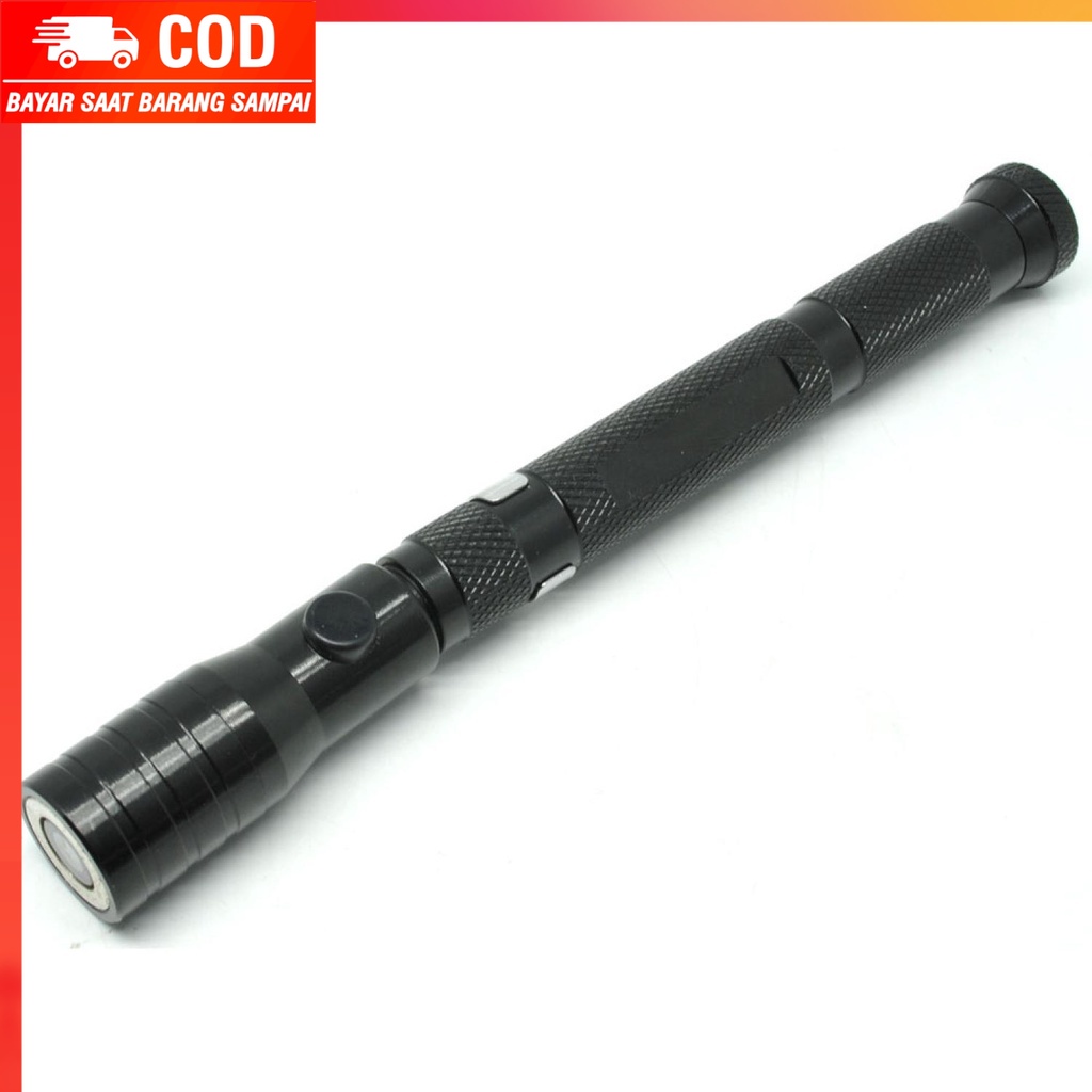 (100% BARANG ORI) LED Telescopic Flexible Magnetic Pick Up Flashlight