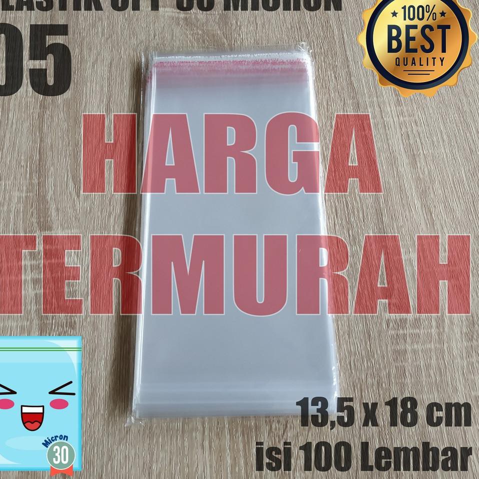 

GFJ PLASTIK OPP TEBAL 13,5 x 18 cm 30 Micron (0,5) PLASTIK KEMASAN / PLASTIK ROTI ✰ ★★