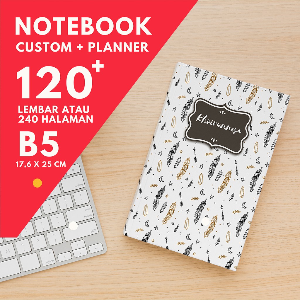 

CUSTOM NOTEBOOK / Notes Agenda / Buku diary / Buku Tulis / Journal | B5 120 Lembar