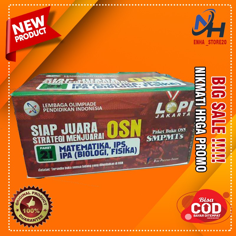 SATU SET BUKU OSN KSN KSM SMP MTS TERLARIS BEST SELLER LENGKAP