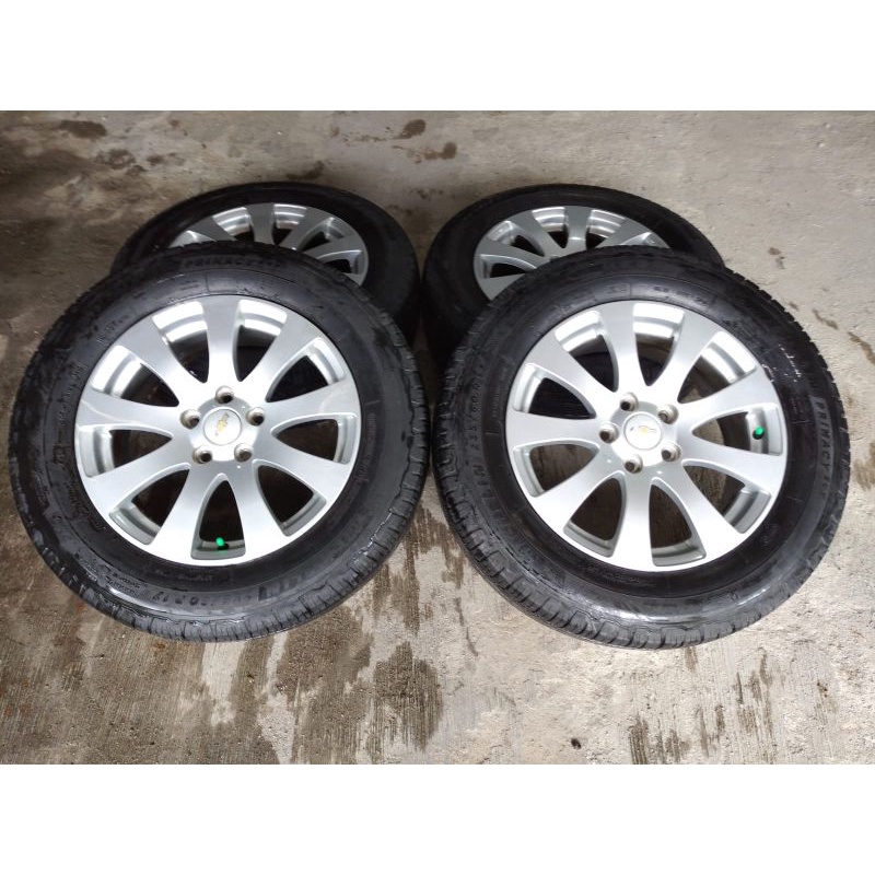 VELG MOBIL BEKAS STANDAR CAPTIVA R17 PCD 5X114 + BAN MICHELIN 235/60 R17