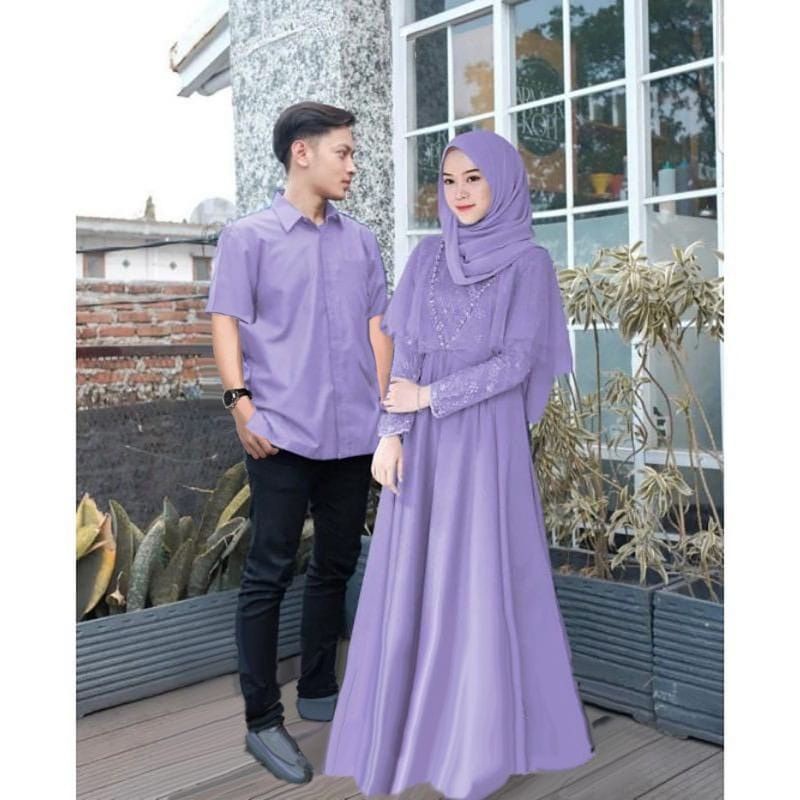 Lilac Couple Gamis Edeline