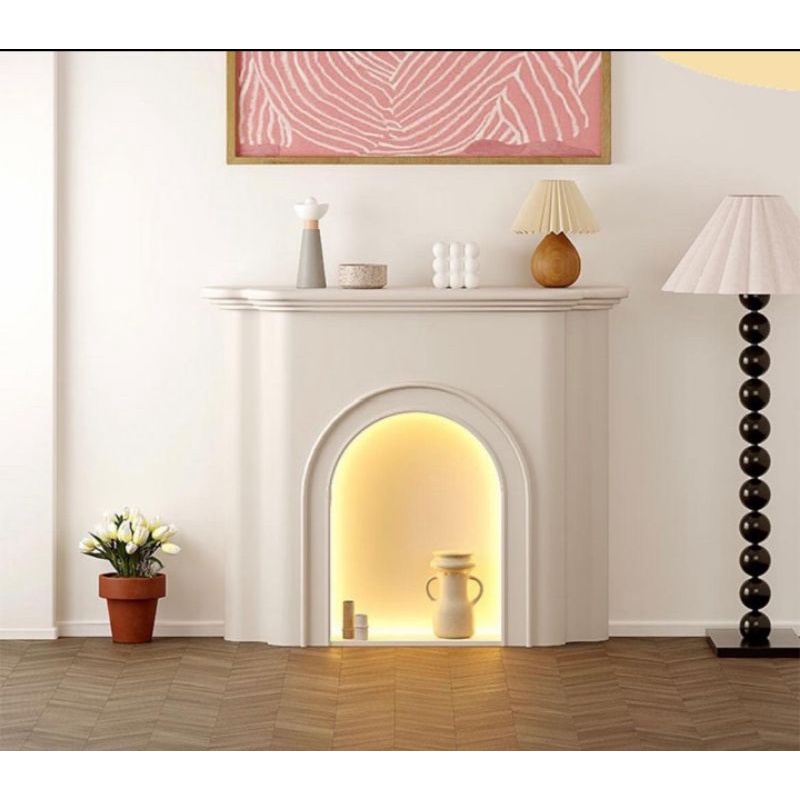 perapian kabinet cat duco putih