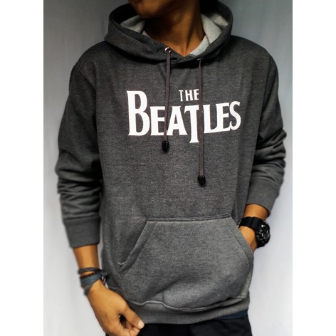 Sweater Hoodie Sablonan Cowok Cewek Jaket Sweater The Beatles Pria Wanita