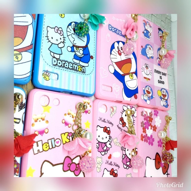 Silikon Gantungan swarovski Hello Kitty HK Doraemon VIVO V11/ V11i, V11 Pro