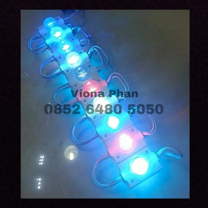 LED Module RGB 1mata 1.5W Injection Lensa DC12V