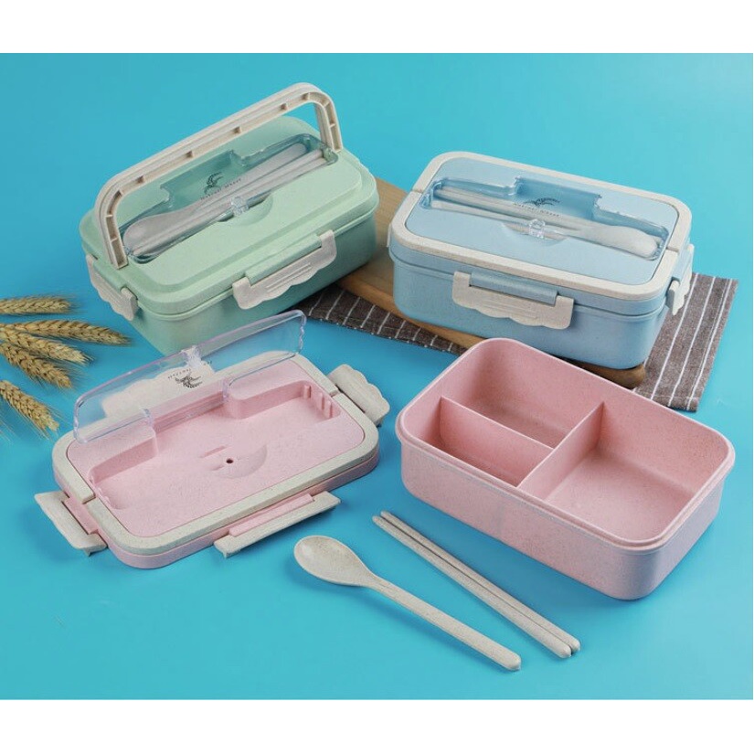 Lunch Box Jerami / Kotak Makan Jerami / Kotak Bekal Jerami