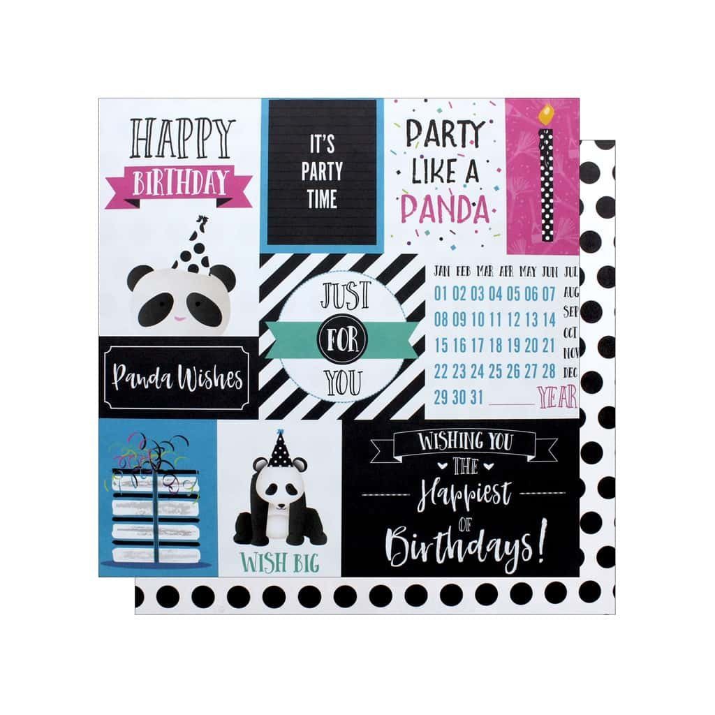 PHOTOPLAY CAKE PANDA PARTY PAPER - PANDA WISHES