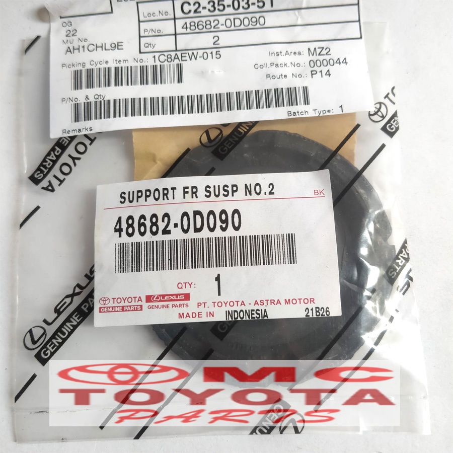 Tatakan Support Shockbreker Depan Yaris Vios Etios 48682-0D090