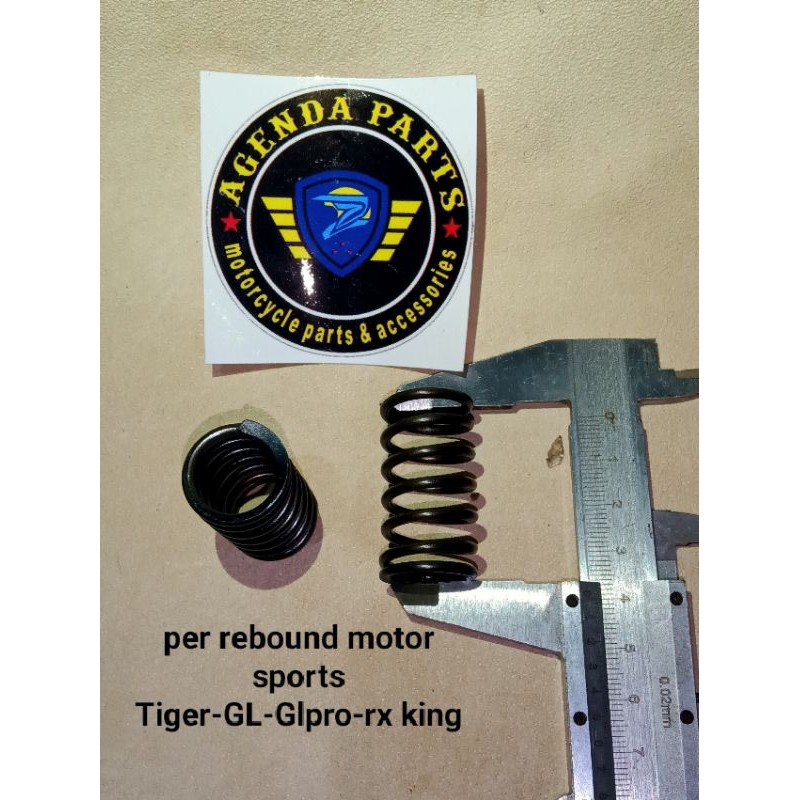 Suling peninggi shock depan plus per rebound 4cm-tiger-GLpro-GL-megapro-cbr-Verza&amp;Rx king yg drat 12