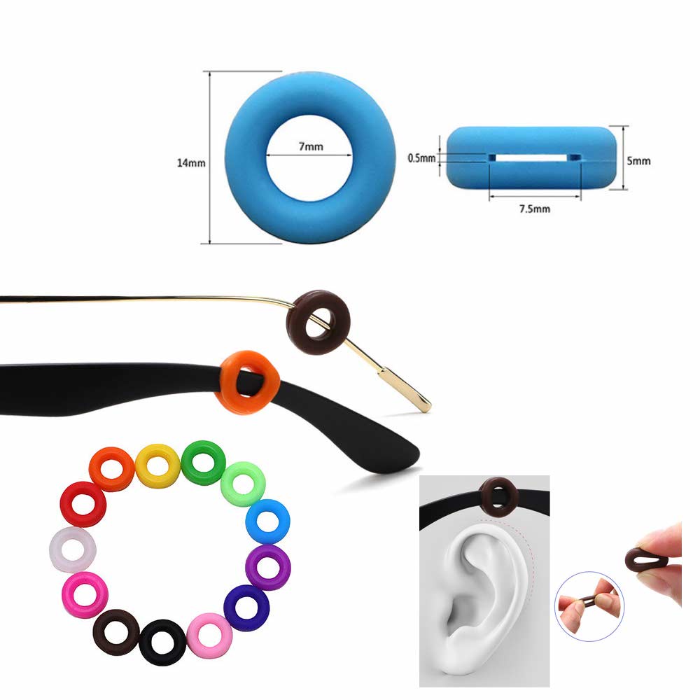 1 Pasang [ Transparan ] Pengait Kacamata Silikon - Anti Slip - Earhook Silicone - Penahan Hijab Style - KP862