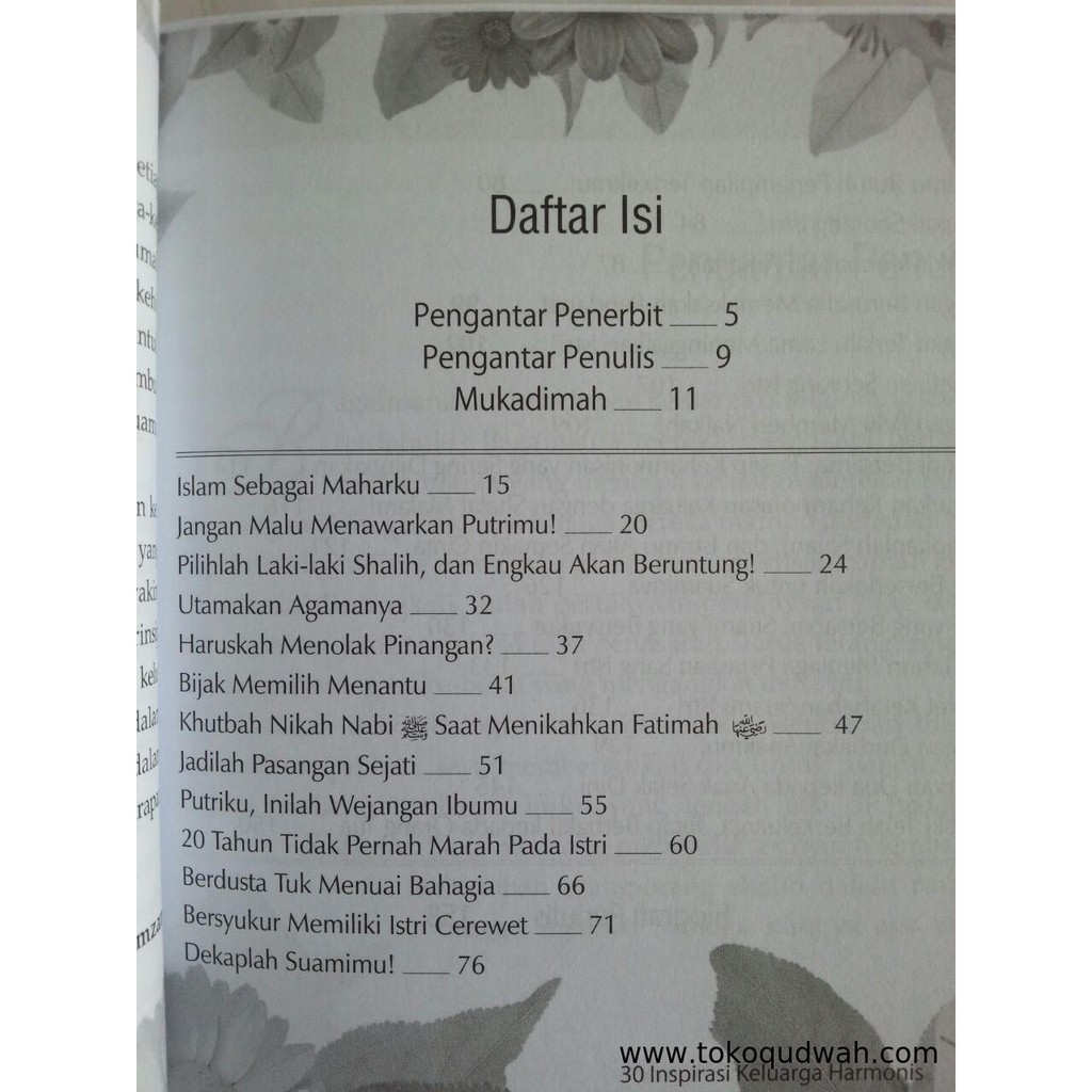 Buku 30 Inspirasi Keluarga Harmonis Kisah Kisah Inspiratif