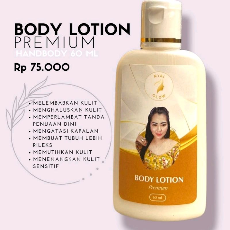 Body Lotion Premium 60ml botol kuning nyai glow skincare produk ORI 100%