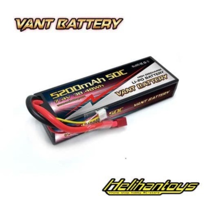 

Dijual Vant 5200mAh 7.4V 50C Hard Case Battery LiPo - Vant5200-2S-50C hantoys shopee