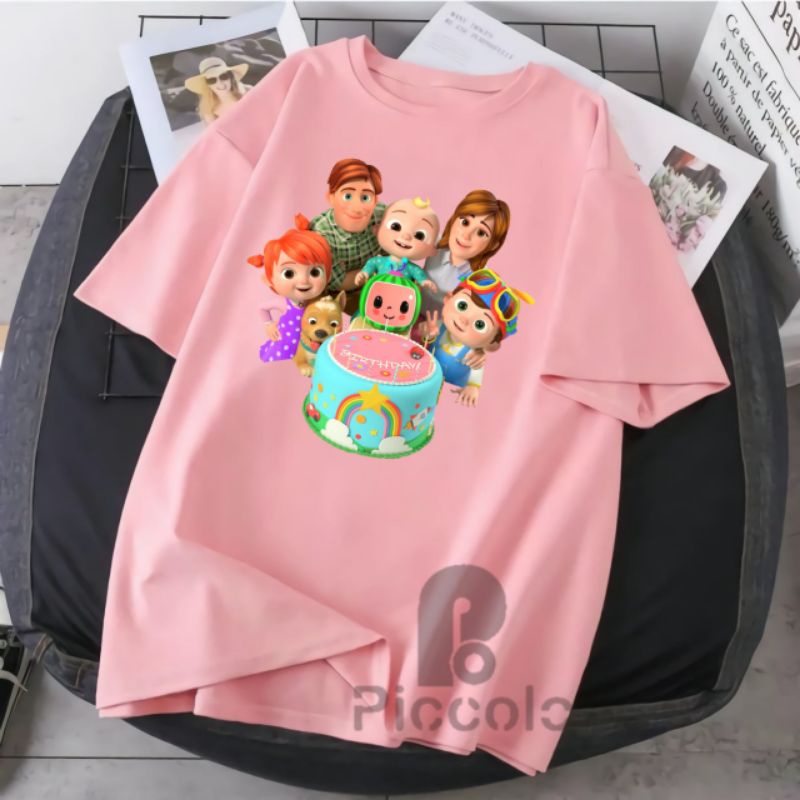 KAOS BAJU ANAK COCOMELON KELUARGA BAHAN PREMIUM