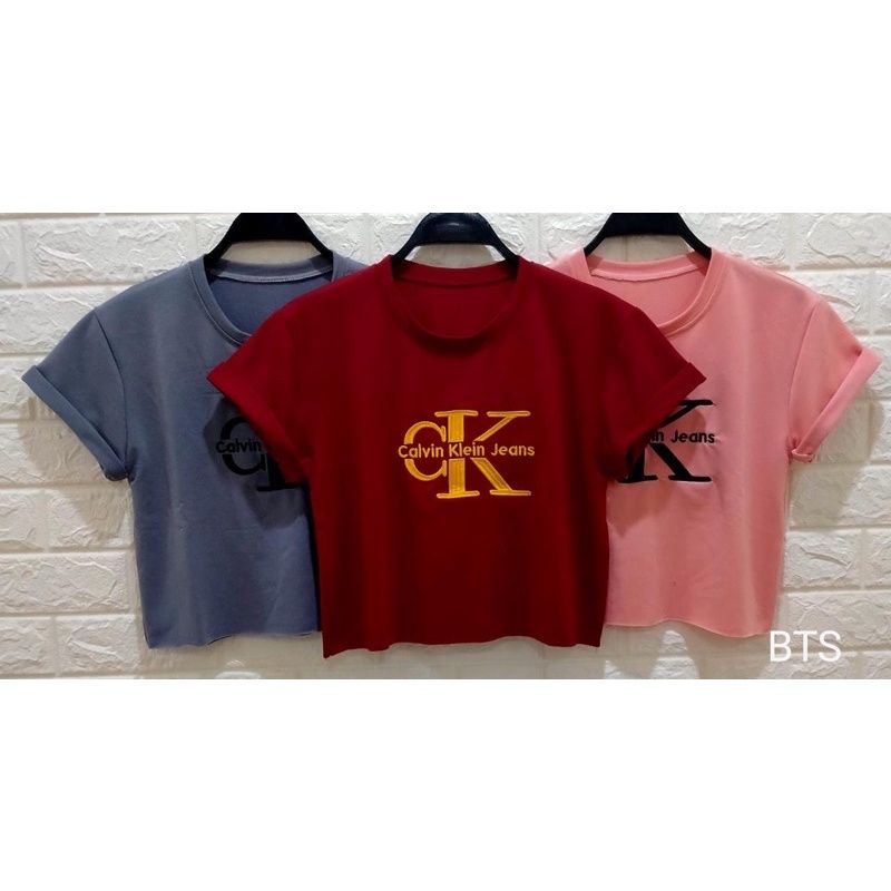 Kaos Crop Wanita Bordir Kaos Wanita Crop Murah