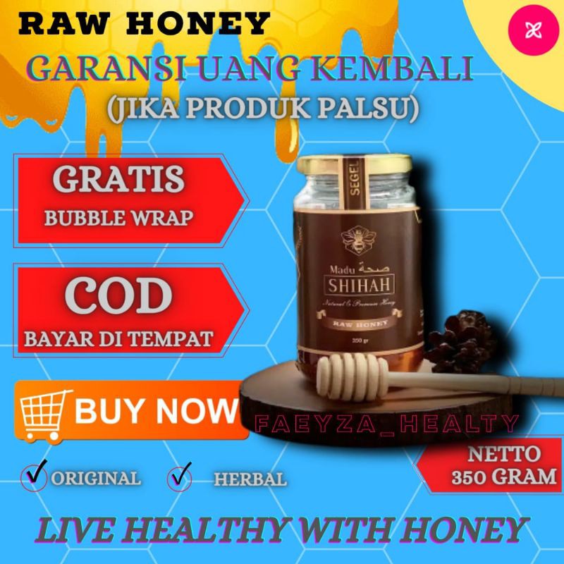 

Madu Shihah Raw Honey Madu Kesehatan Jantung 350 Gram