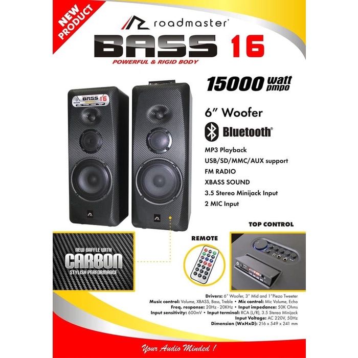 SPEAKER ROADMASTER BASS 16