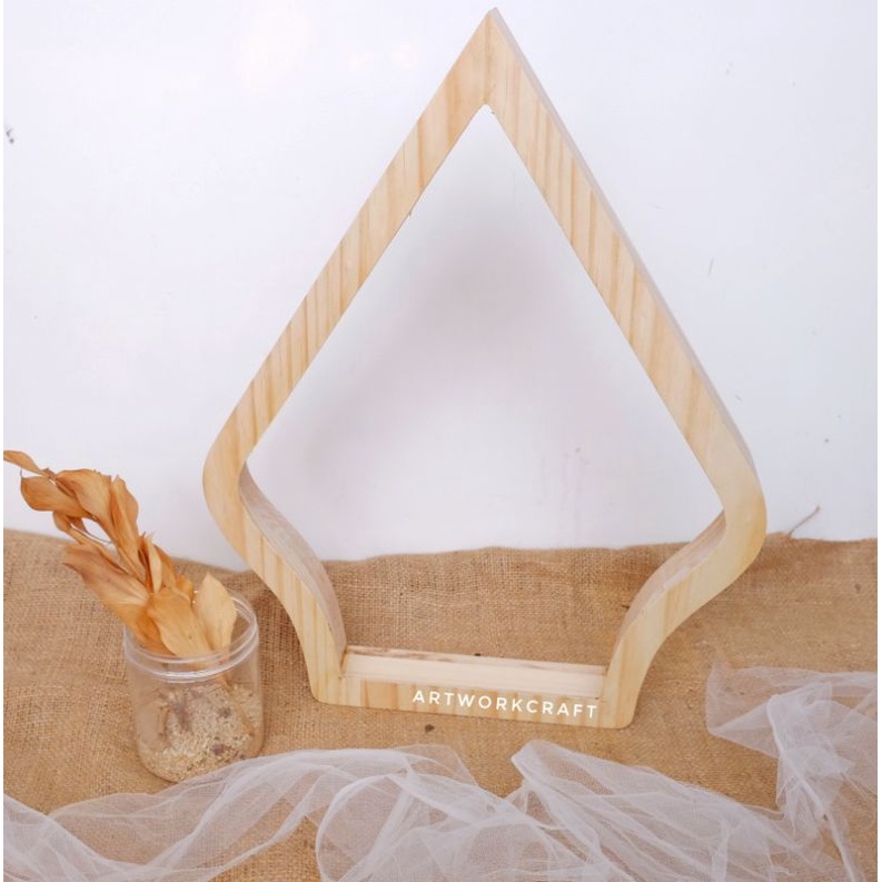 [40X55] Frame Mahar Gunungan / Frame Wayang / Mahar Pernikahan Bingkai Gunungan/ Wayang 40 x 55 cm