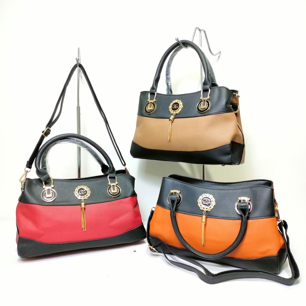 Diskon! Tas Selempang Wanita Import Top Handle Handbag Fashion 1862 Ukuran Besar